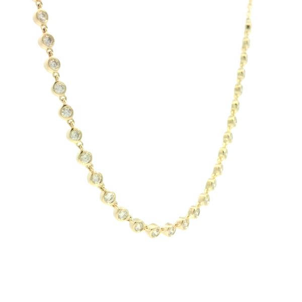 Refined Sparkle, Effortless Elegance<br> Diamond Station Necklace in 14ky Image 5 Bryan Jewelry Prattville, AL