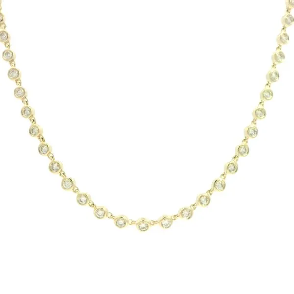 Refined Sparkle, Effortless Elegance<br> Diamond Station Necklace in 14ky Bryan Jewelry Prattville, AL