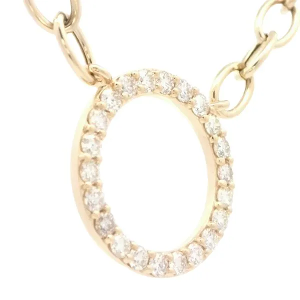 14ky 1ctw Diamond Circle Necklace Image 2 Bryan Jewelry Prattville, AL