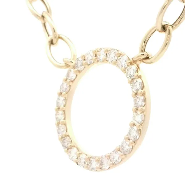 14ky 1ctw Diamond Circle Necklace Image 4 Bryan Jewelry Prattville, AL