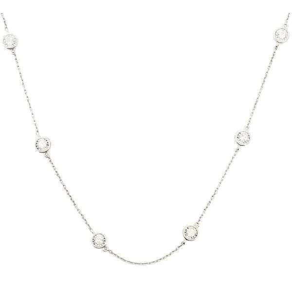 Twelve Station Diamond Necklace in 14kw Bryan Jewelry Prattville, AL