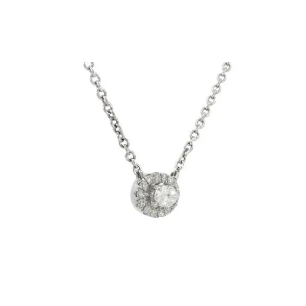 Ladies .3100 Ctw Round Cut Diamond Pendant / 10 Kt W Image 2 Bryan Jewelry Prattville, AL