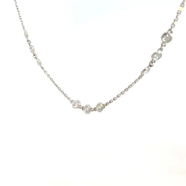 Diamond Symphony: Bezel Station Necklace Image 3 Bryan Jewelry Prattville, AL