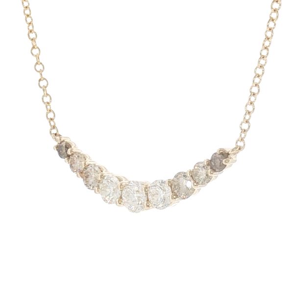 Golden Glow: Emberlight Graduated Diamond Necklace Image 3 Bryan Jewelry Prattville, AL