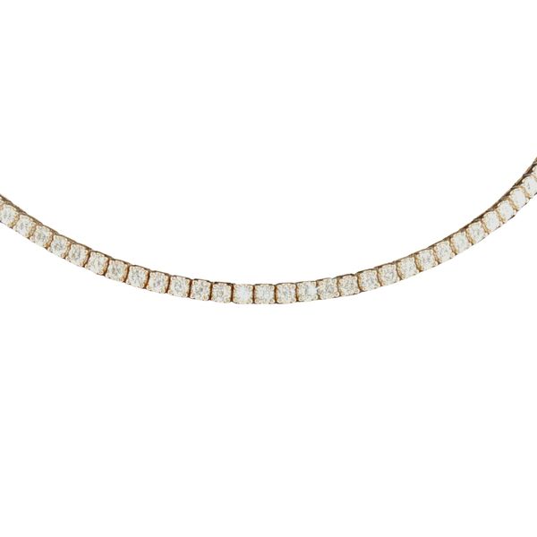 Diamond Choker Line Necklace in 14K Yellow Gold Bryan Jewelry Prattville, AL