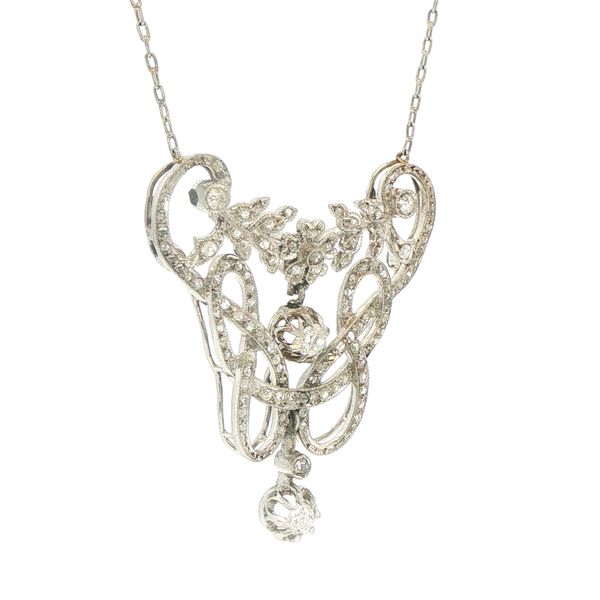 Edwardian Diamond Necklace Image 2 Bryan Jewelry Prattville, AL