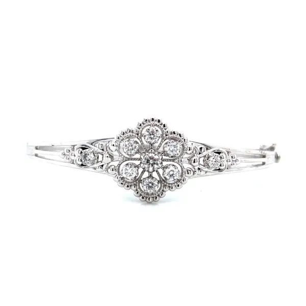 Vintage Style Diamond Bangle Image 2 Bryan Jewelry Prattville, AL