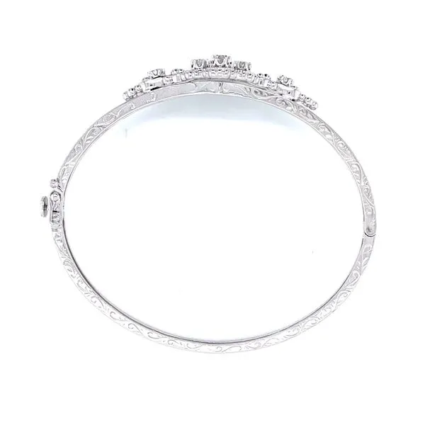 Vintage Style Diamond Bangle Image 3 Bryan Jewelry Prattville, AL