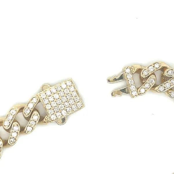 10mm Pave' Diamond Link Bracelet Image 4 Bryan Jewelry Prattville, AL