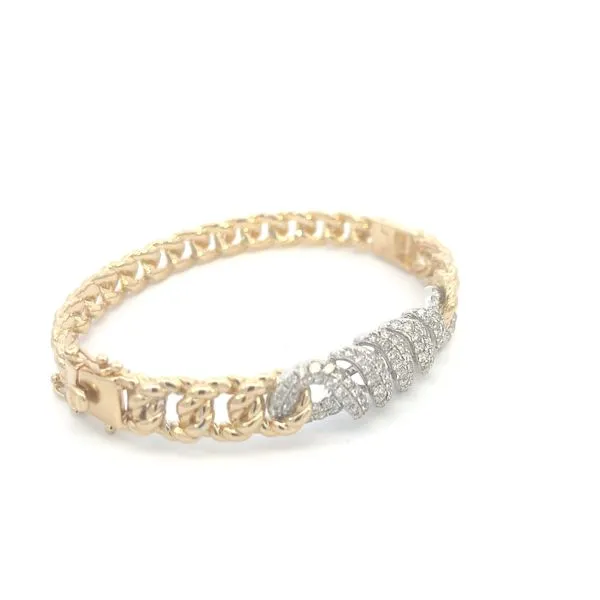 Ribbons of Diamond Bangle Image 2 Bryan Jewelry Prattville, AL