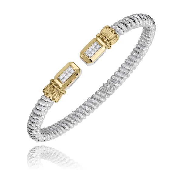 Vahan 3mm open cuff .12ctw diamond bangle Bryan Jewelry Prattville, AL