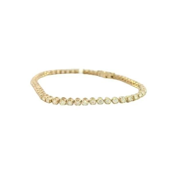 2 carat Diamond Tennis Bracelet in 14k  yellow gold Image 3 Bryan Jewelry Prattville, AL