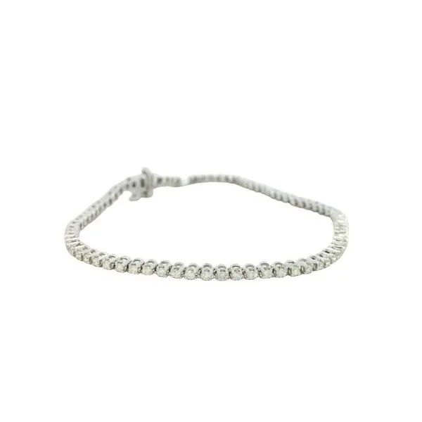 1ctw Diamond Tennis Bracelet in white gold Image 2 Bryan Jewelry Prattville, AL