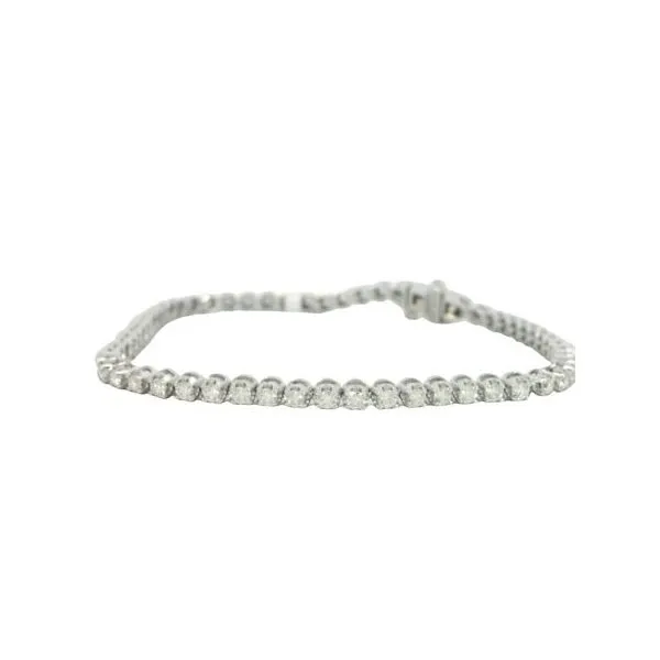 2ctw Diamond Tennis Bracelet in 14k white gold Image 2 Bryan Jewelry Prattville, AL