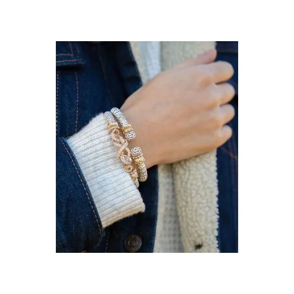 Vahan Ribbons of Diamonds Bangle Image 3 Bryan Jewelry Prattville, AL