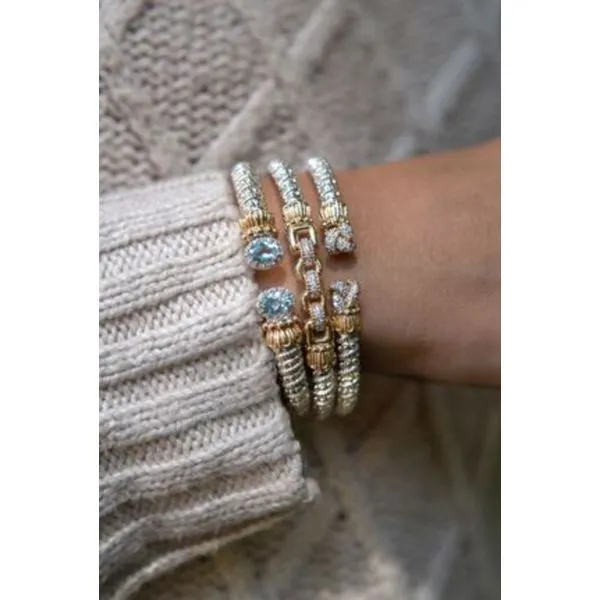 Vahan Pave' Set Diamond Knot Cuff Image 2 Bryan Jewelry Prattville, AL