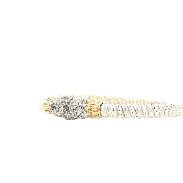 Vahan Interlocking Pave' Set Bangle Image 3 Bryan Jewelry Prattville, AL