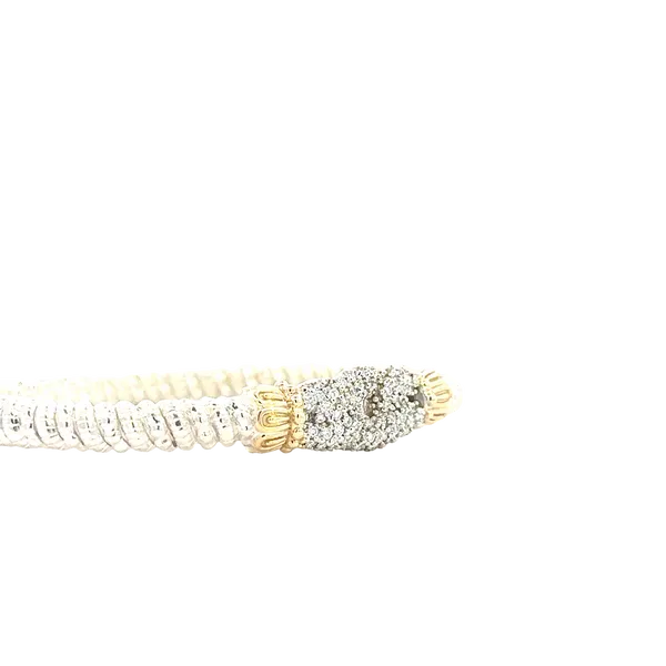 Vahan Interlocking Pave' Set Bangle Image 4 Bryan Jewelry Prattville, AL