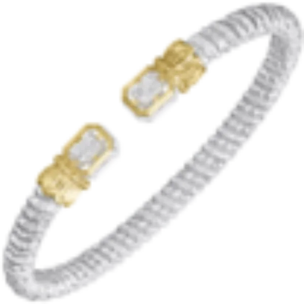 Vahan Open Cuff Bangle with .09ctw Bryan Jewelry Prattville, AL