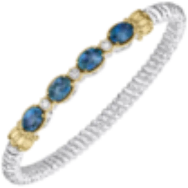 Vahan London Blue Topaz & Diamond Bangle Bryan Jewelry Prattville, AL
