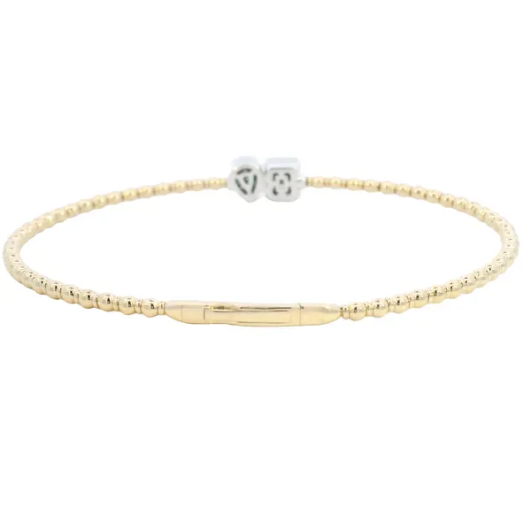 Diamond Flexi Bangle Bracelet in 14ky Image 2 Bryan Jewelry Prattville, AL