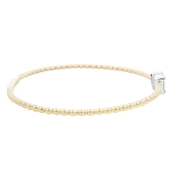 Diamond Flexi Bangle Bracelet in 14ky Image 4 Bryan Jewelry Prattville, AL