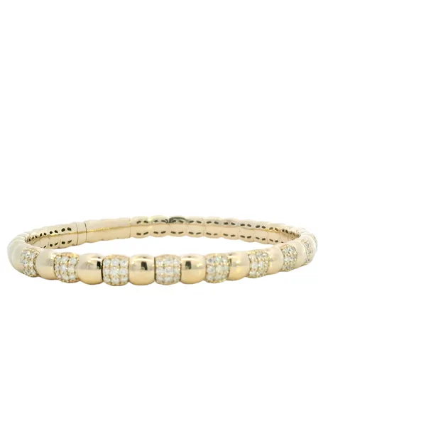 1ctw Diamond Bangle Bracelet in 14ky Image 3 Bryan Jewelry Prattville, AL