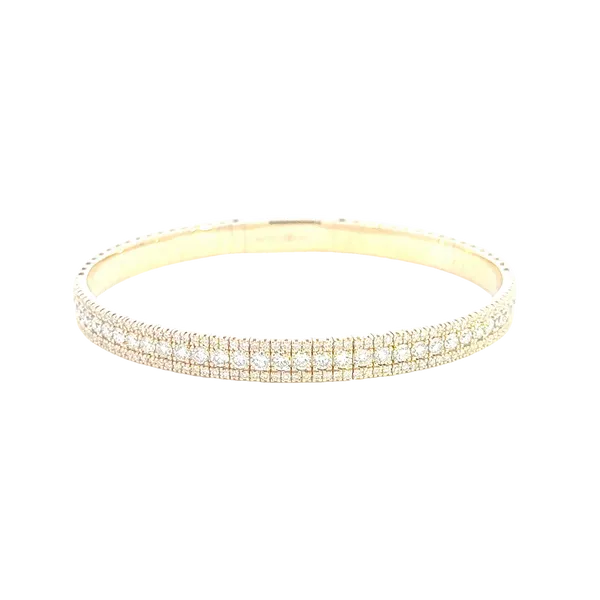 2.875ctw Diamond Bangle Bracelet in 14ky Bryan Jewelry Prattville, AL