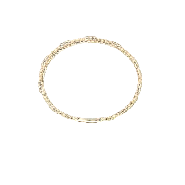 Two row Diamond Bangle bracelet in 14ky Image 2 Bryan Jewelry Prattville, AL