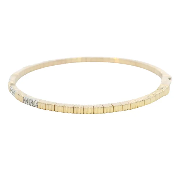 Diamond bangle bracelet in 14ky Image 3 Bryan Jewelry Prattville, AL
