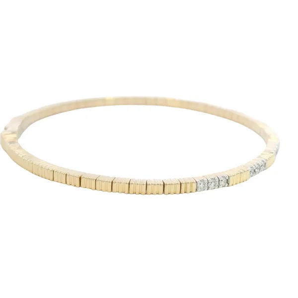Diamond bangle bracelet in 14ky Image 4 Bryan Jewelry Prattville, AL