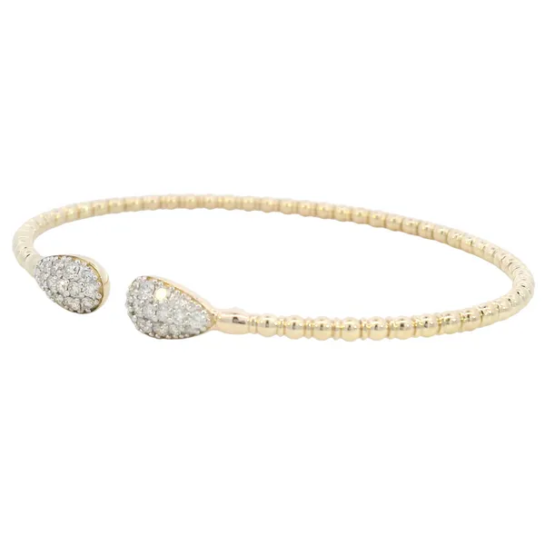 Diamond Bangle Bracelet in 14ky Image 2 Bryan Jewelry Prattville, AL
