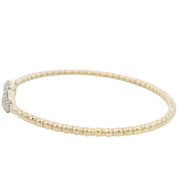 Diamond Bangle Bracelet in 14ky Image 3 Bryan Jewelry Prattville, AL