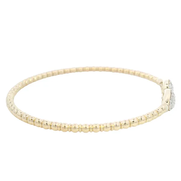Diamond Bangle Bracelet in 14ky Image 4 Bryan Jewelry Prattville, AL