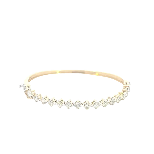 Half Tennis/half bangle bracelet in 14ky Bryan Jewelry Prattville, AL