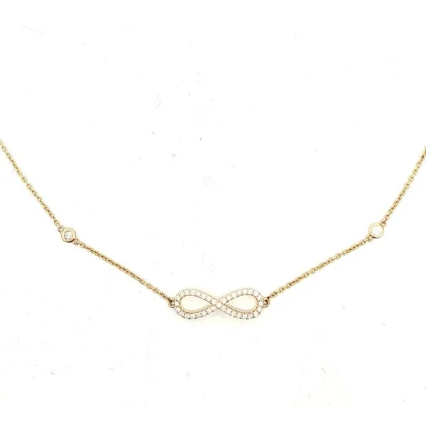 Diamond Infinity Bracelet in 14k yellow gold Bryan Jewelry Prattville, AL