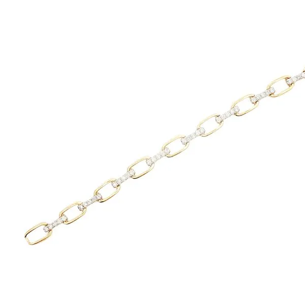 14ky 3/4ctw Diamond Link Bracelet Image 2 Bryan Jewelry Prattville, AL