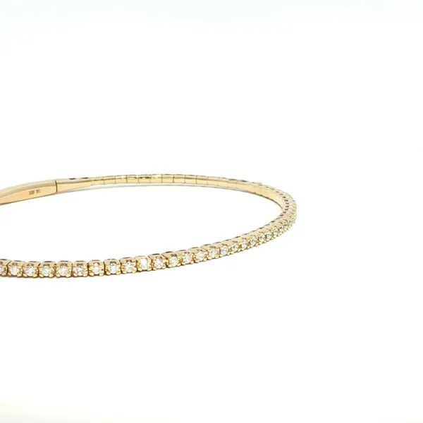 14ky Tennis Bangle- 1/2ctw Image 3 Bryan Jewelry Prattville, AL