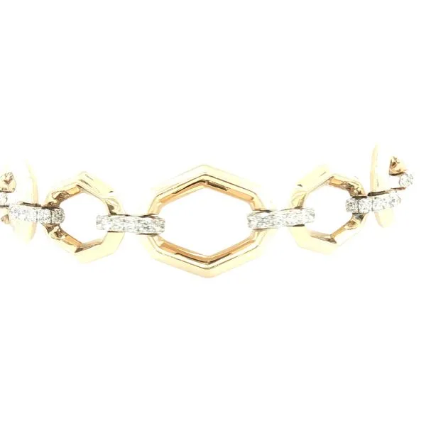 18kwy Diamond Bracelet- Modern Sculpture, Wrapped in Sparkle Bryan Jewelry Prattville, AL