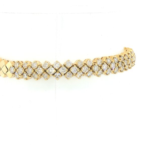 Estate 18K Yellow Gold Diamond Bracelet Image 2 Bryan Jewelry Prattville, AL
