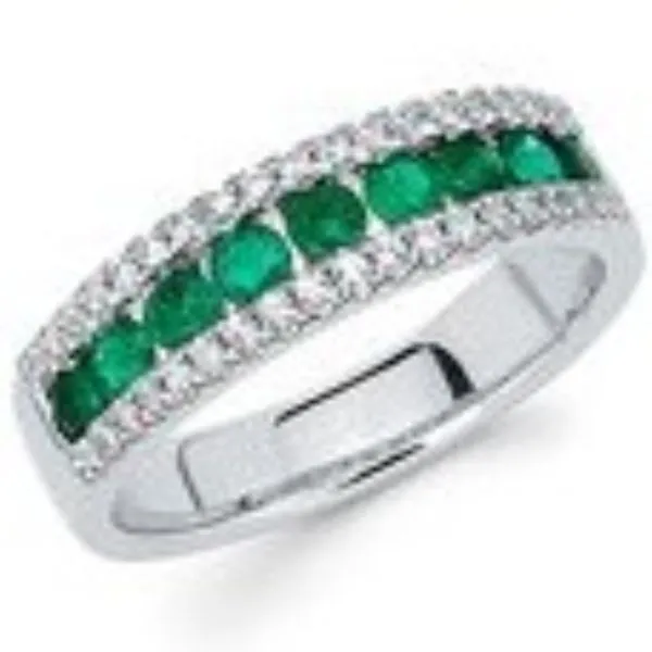 Emerald & Diamond Band Bryan Jewelry Prattville, AL