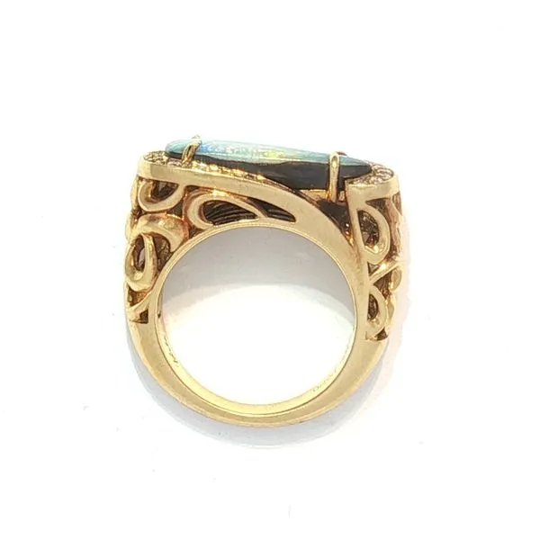 One of a Kind Opal Beauty- Boulder Opal Ring in 14ky Image 4 Bryan Jewelry Prattville, AL
