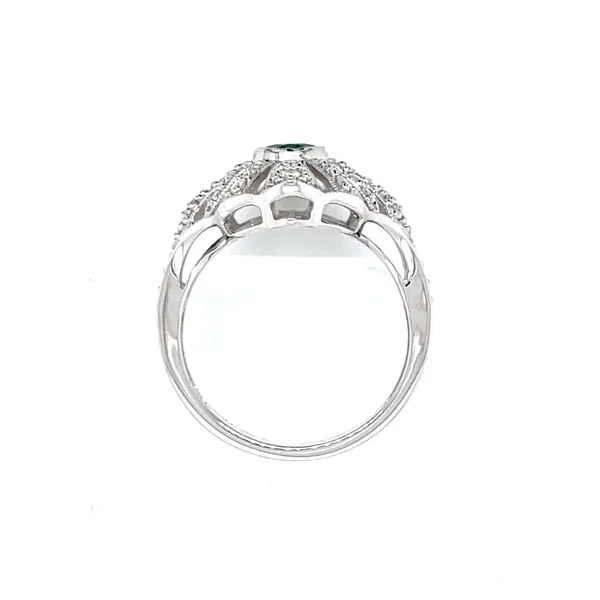 Laced with Diamonds Emerald Ring Image 4 Bryan Jewelry Prattville, AL