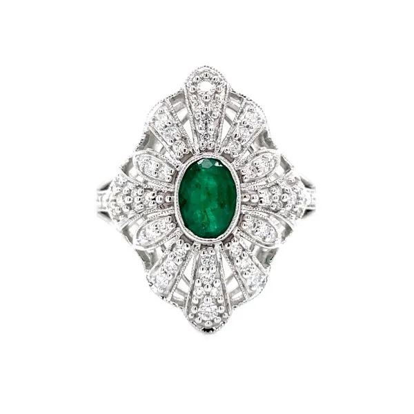 Laced with Diamonds Emerald Ring Bryan Jewelry Prattville, AL