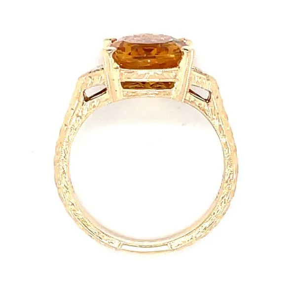 Exquisite Oval Citrine Ring Image 4 Bryan Jewelry Prattville, AL