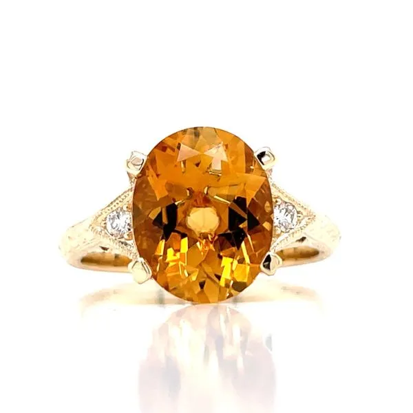 Exquisite Oval Citrine Ring Bryan Jewelry Prattville, AL