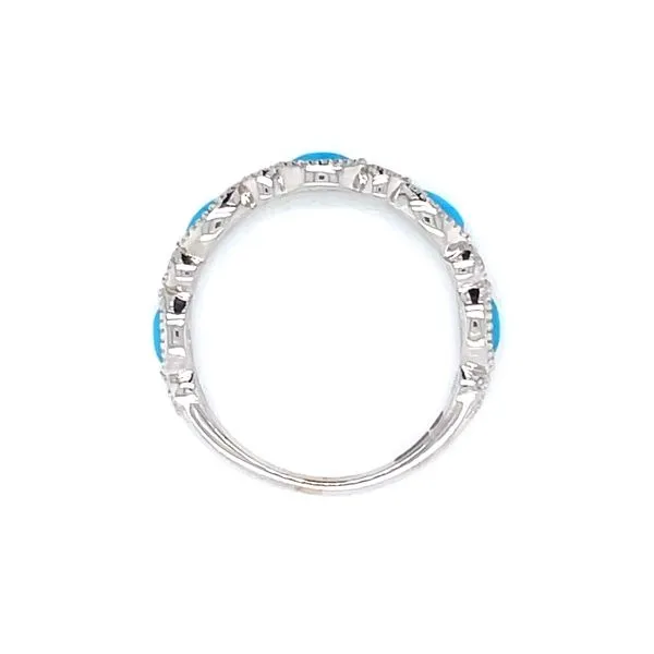 Beautiful Turquoise Stacker Band Image 4 Bryan Jewelry Prattville, AL