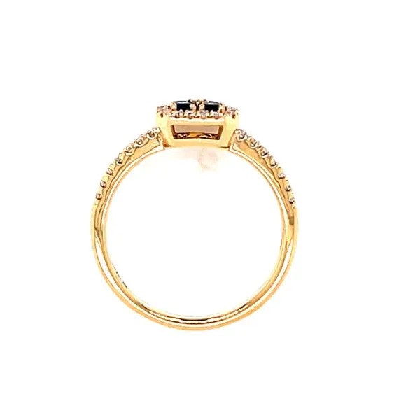 14k Yellow Gold Sapphire & Diamond Ring Image 3 Bryan Jewelry Prattville, AL