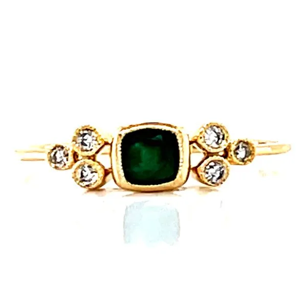 Emerald & Diamond Bundle of Bezels Ring in 14ky Bryan Jewelry Prattville, AL