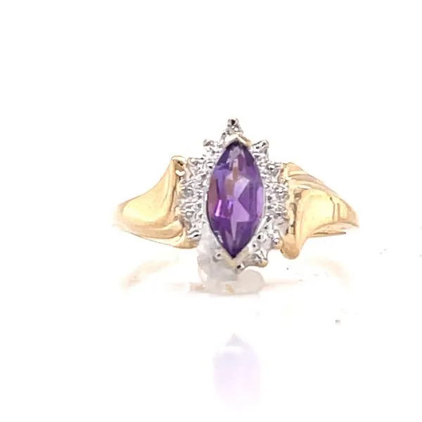Marquise Amethyst Ring in 10ky- Previously Loved Image 2 Bryan Jewelry Prattville, AL